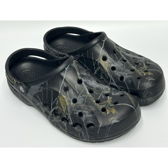 CROCS Camo Realtree Clogs Mens Size 12 Camouflage Slip On Hunting Outdoor - Picture 1 of 7